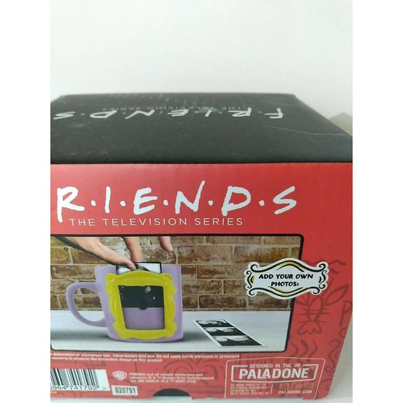 Friends TV Series Purple Peephole Photo Frame 21oz. Mug Authentic Warner Bros. - Picture 9 of 12